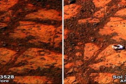 Aparece de repente en Marte un 'd&oacute;nut relleno' y la NASA dice que no parece marciano