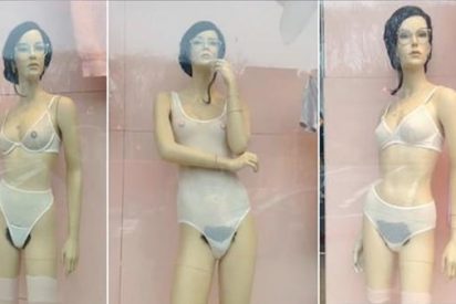 Los curiosos maniqu&iacute;es que exhiben un 'florido' vello p&uacute;bico sin cortarse un pelo