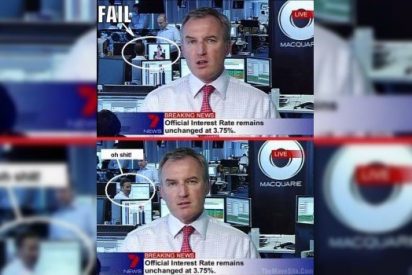 [V&iacute;deo] Le sorprenden en directo mirando mujeres desnudas mientras el presentador de TV da la cara