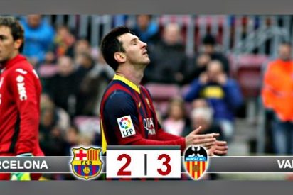El Bar&ccedil;a pega un petardazo, pierde en casa 2-3 con el Valencia y la Liga se calienta