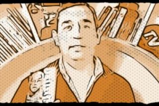 Jes&uacute;s en la playa del Tarajal