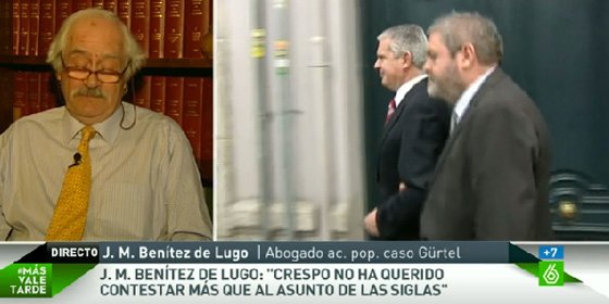 Ben&iacute;tez de Lugo: "Crespo ha echado una mano a B&aacute;rcenas para que no cuente lo que sabe"