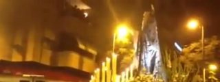 [V&iacute;deo] &iquest;Milagro o mala pata? La Virgen de los Dolores casi mata a un nazareno en Alicante de un costalazo