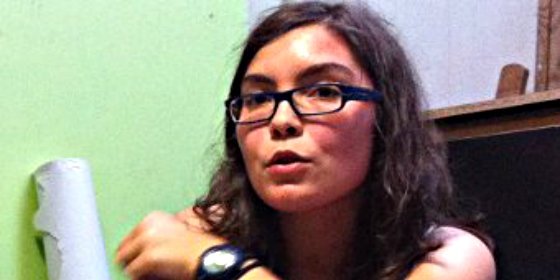 Rueda de prensa de una terrorista de Resistencia Galega desde la clandestinidad