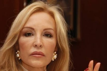 Carmen Lomana en la boda de su sobrino en Madrid