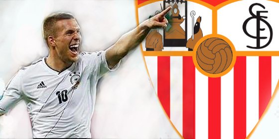 Podolski anuncia que ficha por el Sevilla
