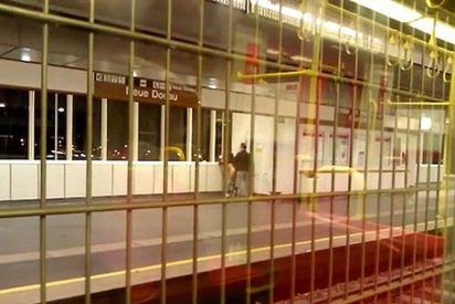 La grabaci&oacute;n de la pareja que practica sexo a todo meter en una estaci&oacute;n de metro