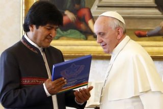 P&eacute;same de Evo Morales al Papa