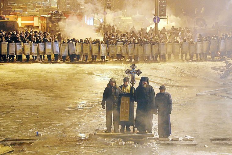 Bombardean una iglesia en Ucrania