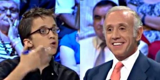 Eduardo Inda acusa a Pablo Iglesias de pagar en negro y 500 euros mensuales a los trabajadores de 'La Tuerka' y su subalterno Errej&oacute;n alega que lo hacen por "altruismo"
