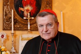 Raymond Burke: "Hay una fuerte sensaci&oacute;n de que la Iglesia est&aacute; como una nave sin tim&oacute;n"