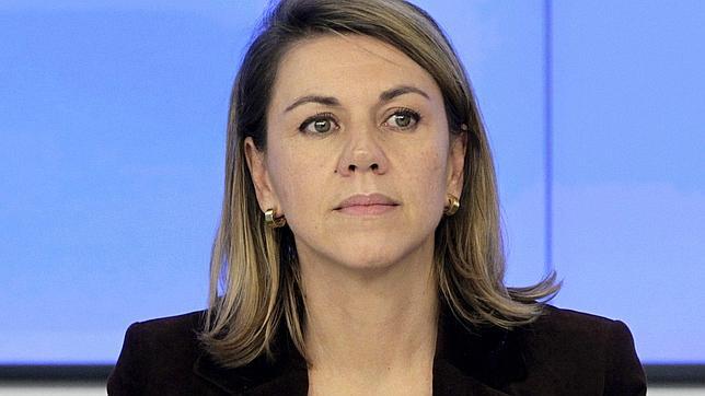 Cospedal dice que hay sondeos en Castilla- La Mancha "favorables al PP"