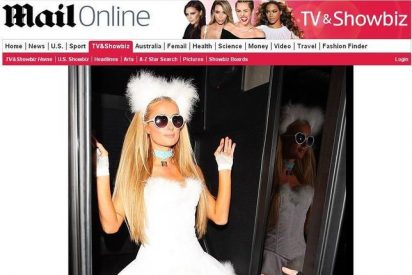 Paris Hilton se disfraza de su perrita para Halloween