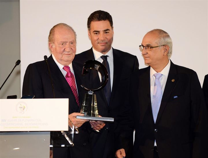 El Rey Don Juan Carlos, feliz con su 'Reconocimiento a la Integraci&oacute;n Iberoamericana'