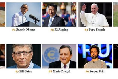 El Papa se mantiene como la cuarta persona m&aacute;s influyente del mundo