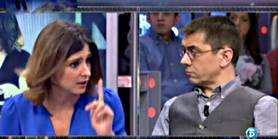 Sandra Barneda da unos 'azotes' a Juan Carlos Monedero por informal y mentirosillo