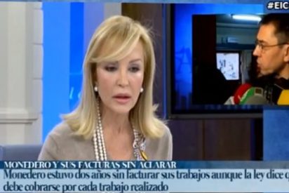 La pija Lomana se tira en plancha apoyando a su amigo 'rojo' Monedero