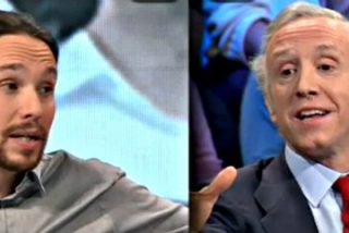 La bronca entre Eduardo Inda y Pablo Iglesias: "&iquest;Pantuflo yo? Pues tu Coletas y no pasa nada"