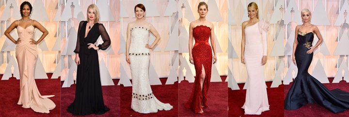 Las m&aacute;s y las menos B GLAM de la red carpet de los Oscar 2015