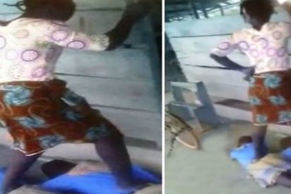 El v&iacute;deo de la profesora que salta sobre la espalda de sus alumnos por no hacer los deberes