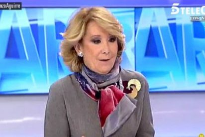Esperanza Aguirre: "Yo soy liberal y patriota; y Podemos son comunistas y odian el himno"