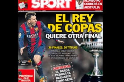 Roncero tacha de "arrogante" a Sport por apuntar que el Bar&ccedil;a pedir&aacute; jugar la final de Copa del Rey en el Bernab&eacute;u