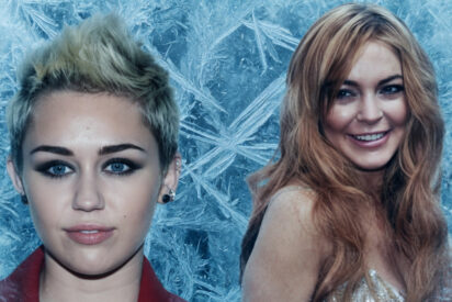 Miley Cyrus y Lindsay Lohan.