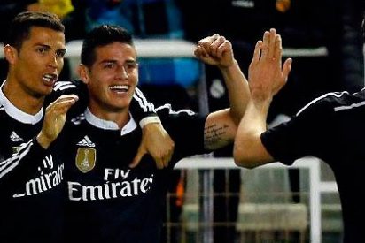 El Madrid reacciona y consigue sacar los tres puntos de Vallecas con goles de CR7 y James