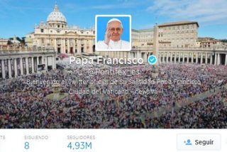 El Twitter del Papa alcanza los 20 millones de "followers"