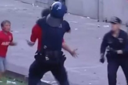 [V&iacute;deo] La terrible agresi&oacute;n de un polic&iacute;a a una familia de seguidores del Benfica