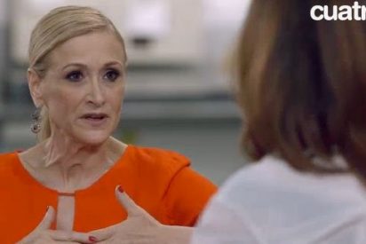 Cifuentes alucina con la agresividad de Pepa Bueno: "Pero, ¿otra vez me estás preguntando por Esperanza Aguirre?"