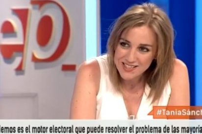 Tania S&aacute;nchez se mete a fondo perdido en la campa&ntilde;a de Podemos al ver a su ex "cansado"