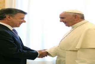 Santos: "La paz en Colombia encaja con la enc&iacute;clica del Papa"