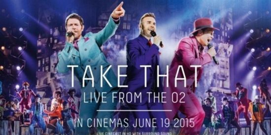 Cinesa retransmitirá en directo el último concierto de la actual gira de Take That