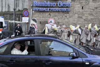 El helipuerto vaticano, para urgencias del Bambino Ges&ugrave;
