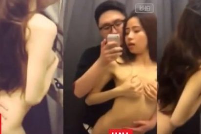 El v&iacute;deo del gafotas y su novia teniendo sexo en un probador que puso en alerta al Gobierno chino