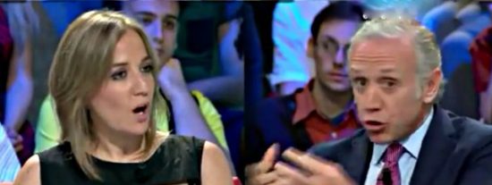 Eduardo Inda acusa a Tania S&aacute;nchez de querer meterle en la 'checa' y la novia de Pablo Iglesias se pone de los nervios