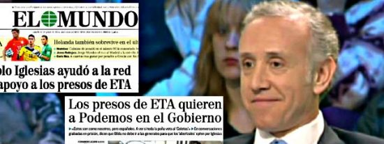 Eduardo Inda restriega por la cara de los podemitas que Pablo Iglesias ha tenido siempre 'amiguitos' proetarras