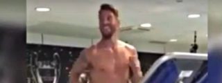 Sergio Ramos se trabaja el f&iacute;sico en una cinta creada por la NASA