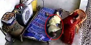 [V&iacute;deo] La brutal paliza que le propina una chalada a su suegra paral&iacute;tica