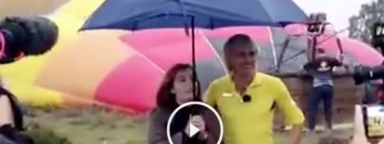 As&iacute; estuvo a punto de estrellarse Soraya S&aacute;enz de Santamar&iacute;a en globo: "&iexcl;No tenemos control!"