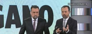 La cara que se le queda a un periodista kirchnerista al anunciar la victoria de Macri