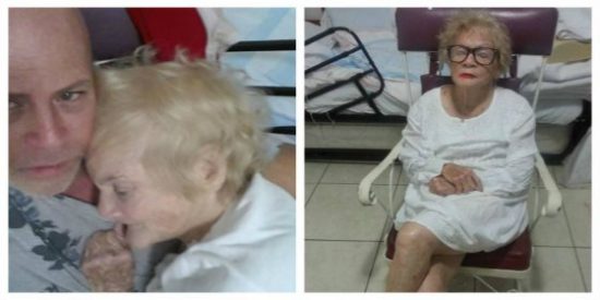 La ternura de un hijo meciendo a su madre enferma de demencia