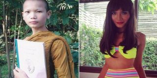 El monje budista que se ha convertido en un modelo transexual ense&ntilde;ando bragas