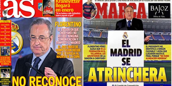 ¡Toma "campaña a favor" de la prensa, Rubén Amón! Los cuatro diarios deportivos masacran a Florentino Pérez en portada