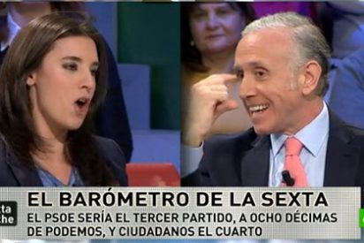 Eduardo Inda despedaza a la podemita Montero: "No mientas, quer&eacute;is cuatro grupos por tener m&aacute;s pasta"