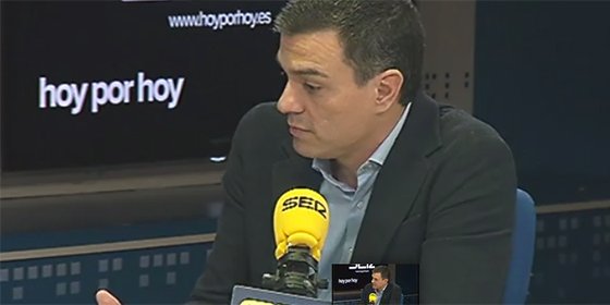 Pedro S&aacute;nchez tranquiliza a Pepa Bueno en la SER con su rechazo a pactar con Rajoy