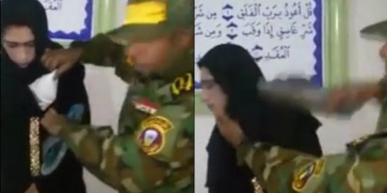[V&Iacute;DEO] El cobarde del ISIS se disfraza de mujer con sost&eacute;n para no irse patas abajo
