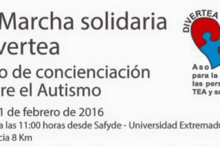 C&aacute;ceres acoge la IV Marcha Solidaria Divertea para concienciar sobre el autismo
