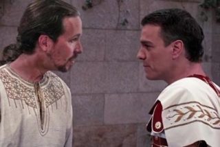 Fabuloso v&iacute;deo de Iglesias y Pedro S&aacute;nchez luchando como romanos a lo Ben-Hur